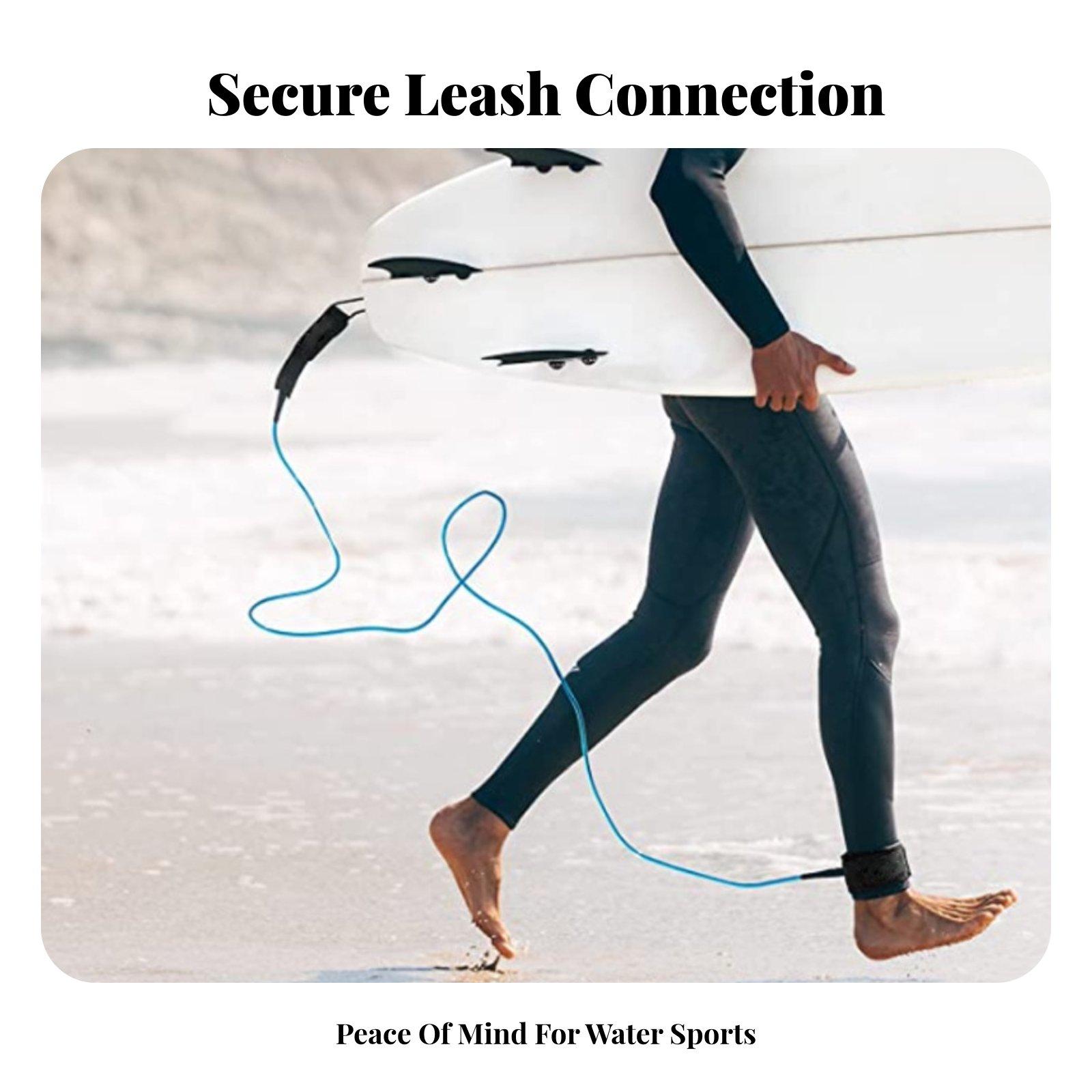 Knot Free Surf Leash for Board - Surfboard Leash Ankle 评论和价格